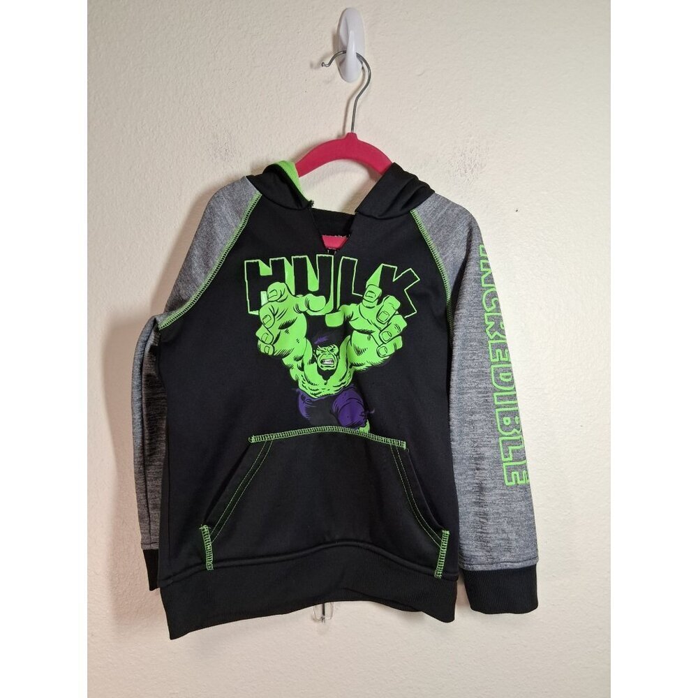 Jumping Beans Marvel Incredible Hulk Fleece Lined Hoodie Boys Size 6